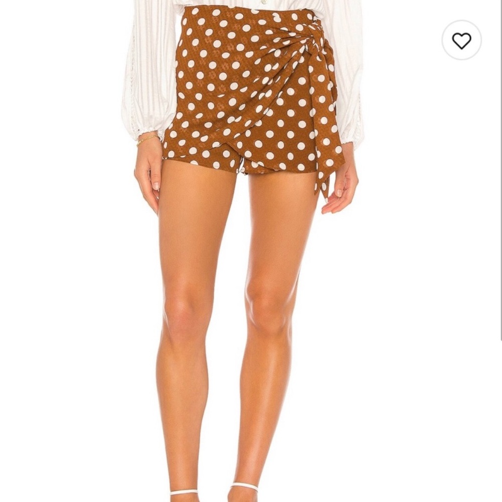 TULAROSA Niles Skort in Brown Dot